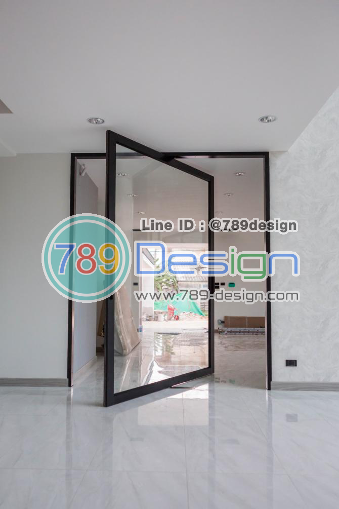 บานสวิงจุดหมุน ไส่โช๊คฝังที่พื้น 360องศา บานสวิงจุดหมุน ไส่โช๊คฝังที่พื้น 360องศา