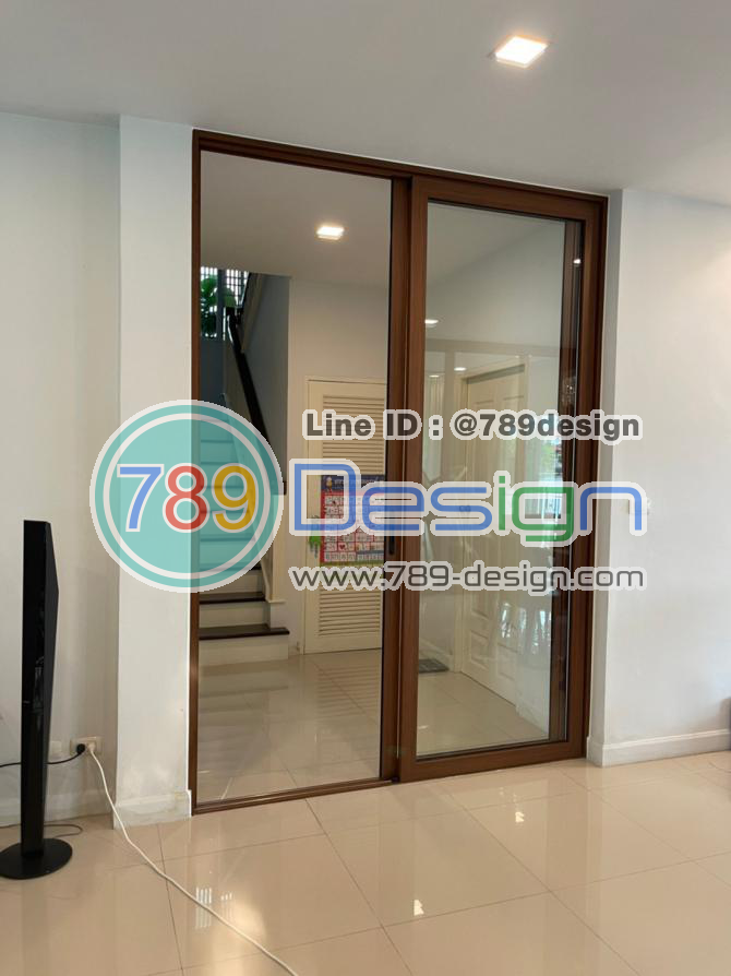 บานเลื่อนสลับ ยูโร ตัวพรีเมี่ยม ลายไม้ บานเลื่อนสลับ ยูโร ตัวพรีเมี่ยม ลายไม้