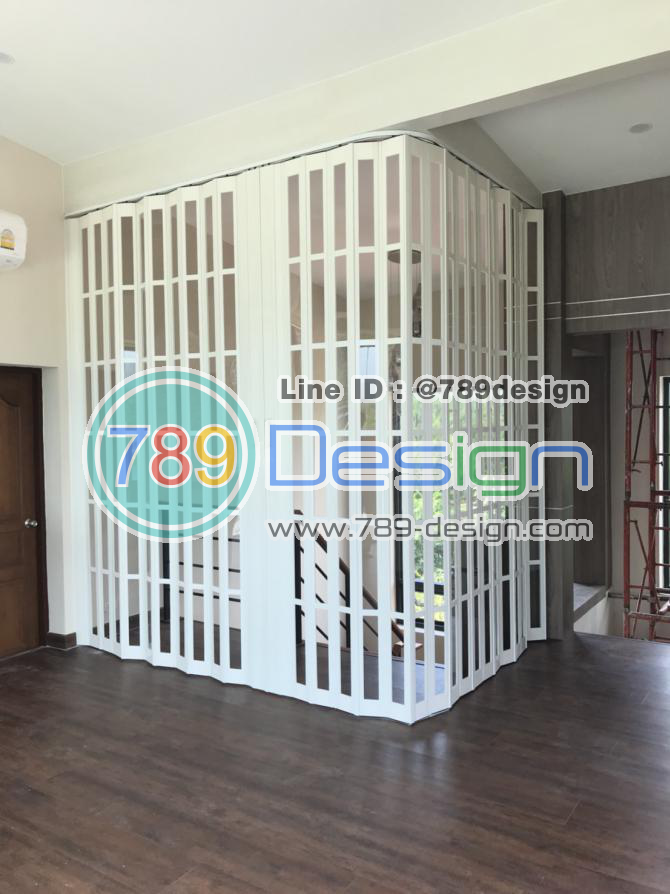 ฉากญี่ปุ่น สีขาว รางดัดโค้ง มุมL ฉากญี่ปุ่น สีขาว รางดัดโค้ง มุมL