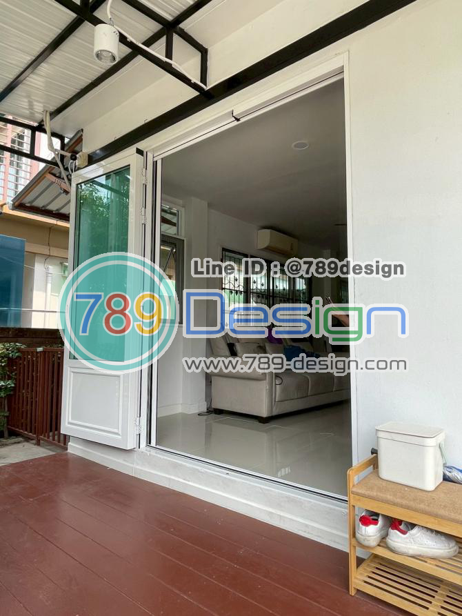 ✅ บานเลื่อนสวิง (บาน pc door 2 บาน)  ✅ เสริมแผ่นเรียมด้านล่างเดินคิ้ว4ด้าน ✅ บานเลื่อนสวิง (บาน pc door 2 บาน)  ✅ เสริมแผ่นเรียมด้านล่างเดินคิ้ว4ด้าน