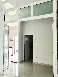 บานPC DOOR 3บาน มีช่องแสงด้านบน มิเนียมสีอบขาว กระจกใส5มิล